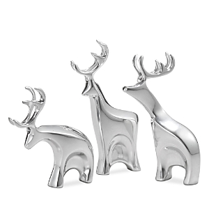 Nambe Kids' Mini Dasher Reindeer 3-piece Set In Metallic