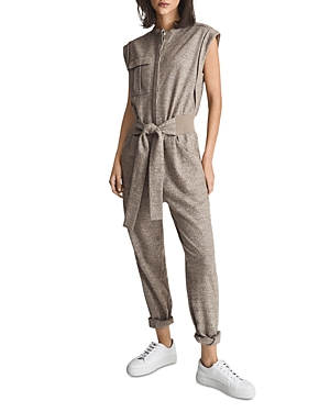 REISS MATI TIE WAIST JUMPSUIT,33901103