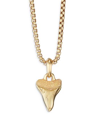 David Yurman - Men's 18K Yellow Gold Shark's Tooth Amulet