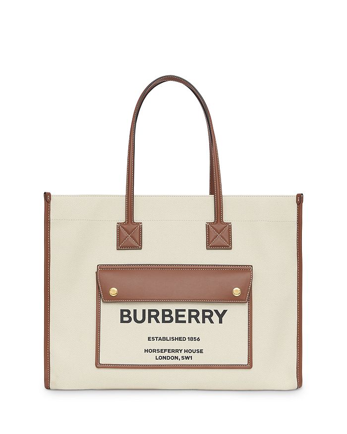 Burberry Brown/Black Monogram Coated Canvas And Leather Studded
