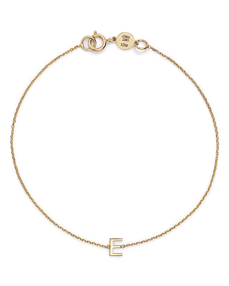 Moon & Meadow 14k Yellow Gold Initial Chain Bracelet