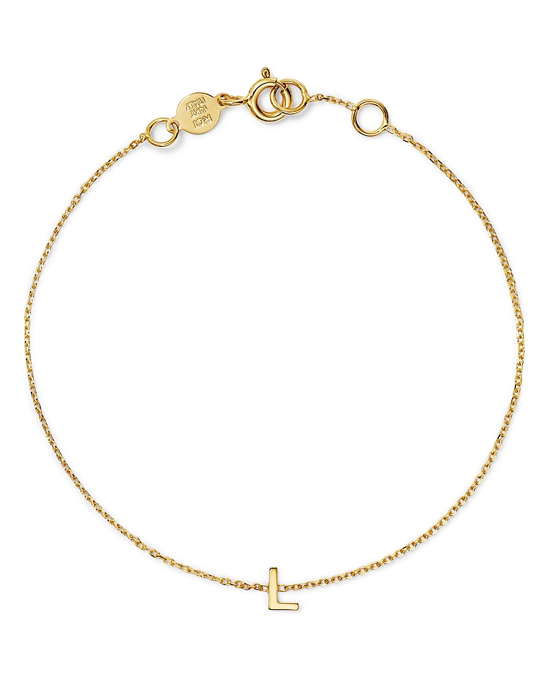 Moon & Meadow 14k Yellow Gold Initial Chain Bracelet