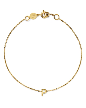Moon & Meadow 14k Yellow Gold Initial Chain Bracelet In P