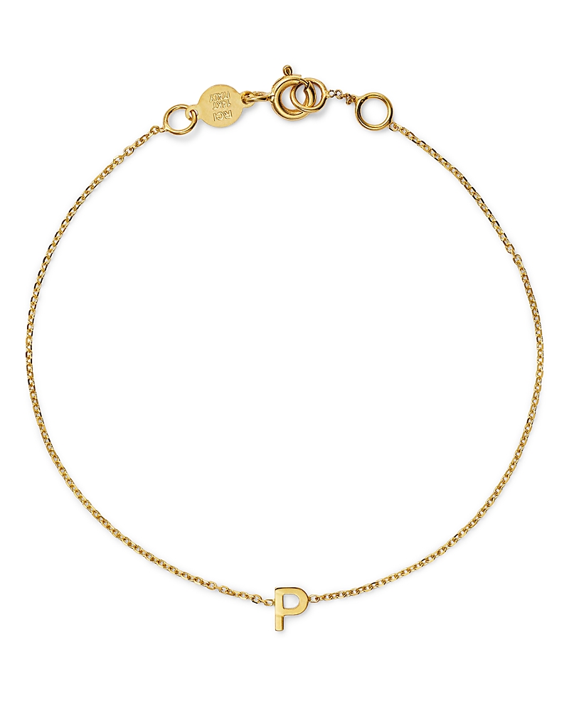 Moon & Meadow 14K Yellow Gold Initial Chain Bracelet · OS
