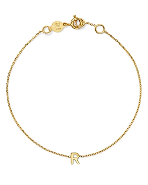 Moon & Meadow 14k Yellow Gold Initial Chain Bracelet In R