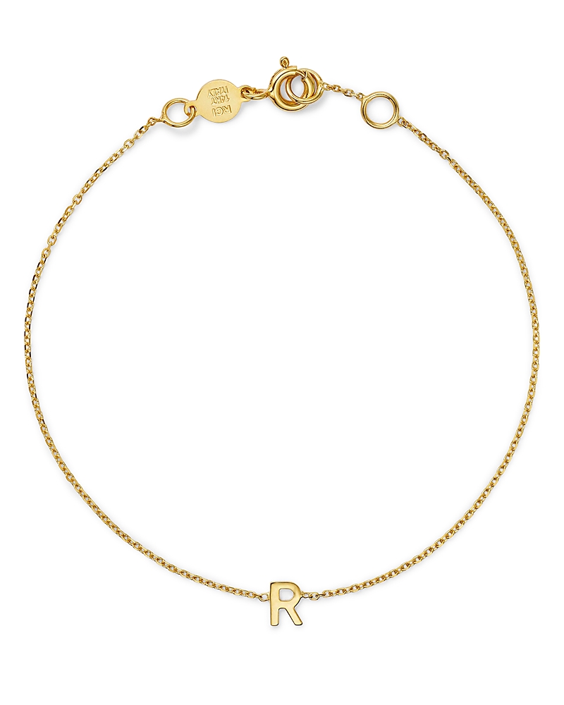 Moon & Meadow 14k Yellow Gold Initial Chain Bracelet