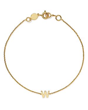 Moon & Meadow 14k Yellow Gold Initial Chain Bracelet