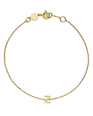 Moon & Meadow 14k Yellow Gold Initial Chain Bracelet In Z