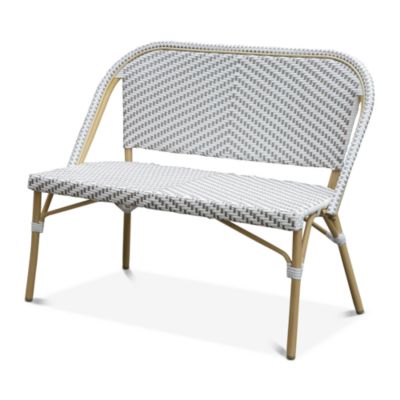 Furniture of America Doria Wicker Patio Loveseat