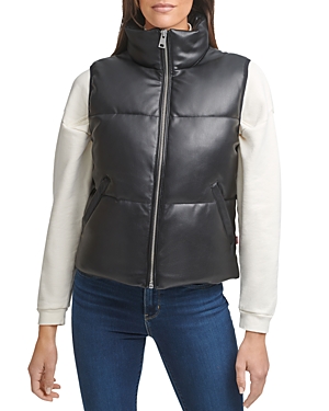 Levi's Faux Leather Puffer Vest | Smart Closet