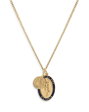 Miansai Victoria Coin Pendant Necklace, 24 In Gold
