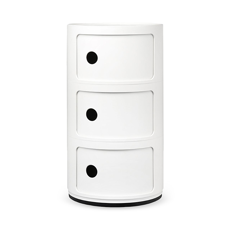 Shop Kartell Componibili Colors 3 Tier Storage Tower In White