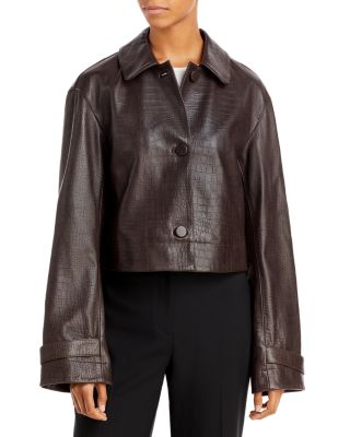 chinese dress ladies Harper Lamb Leather Dress – Rebecca Minkoff main image 1