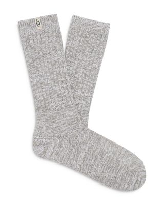 Rib Knit Crew Socks