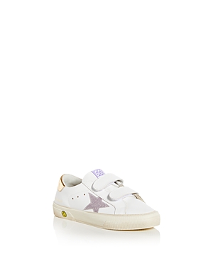 Golden Goose May School Sneakers In White/light
