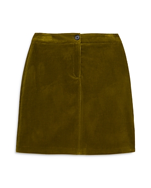 The Kooples Corduroy Mini Skirt In Green