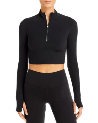 zip crop sweatshirt