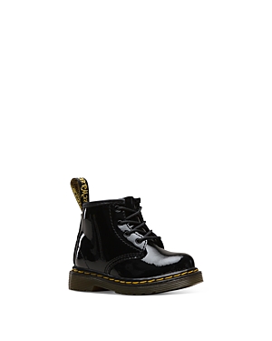 Shop Dr. Martens' Girls' Broklee Patent Leather Boots - Baby, Toddler In Black