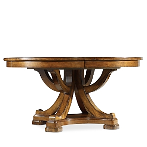 Hooker Furniture Tynecastle Round Pedestal Dining Table In Caramel