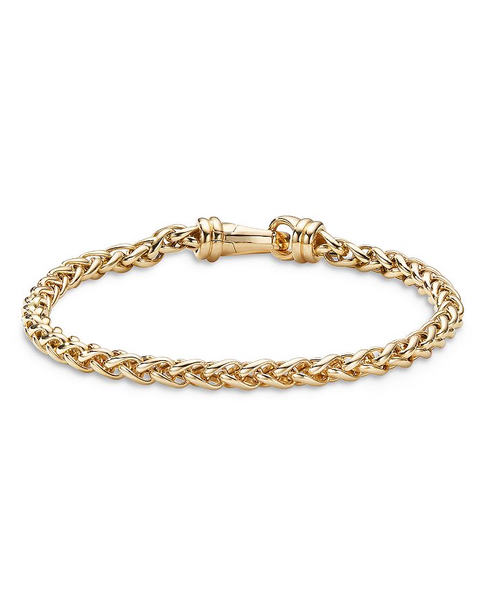David Yurman - Men's 18K Yellow Gold Wheat Chain Link Bracelet
