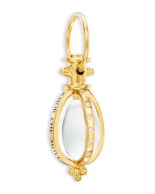 Temple St. Clair 18K Yellow Gold Celestial Oval Crystal & Diamond Astrid Amulet Pendant