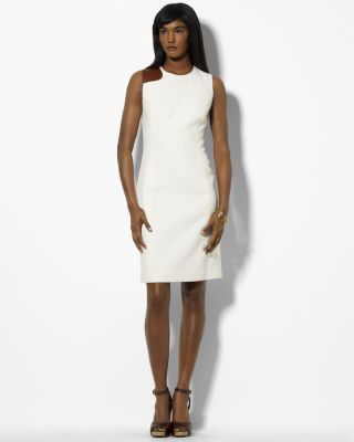 Ralph Lauren "Montana" Leather Patch Linen Dress, "Farima" Sandals & more |  Bloomingdale's Women