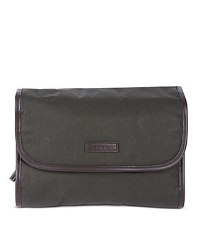 Barbour - Waxed Cotton Hanging Wash Bag