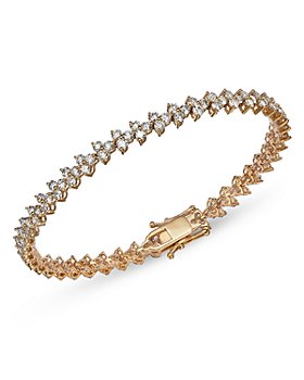 Bloomingdale's - Diamond Trio Tennis Bracelet in 14K Yellow Gold, 5.0 ct. t.w. - 100% Exclusive