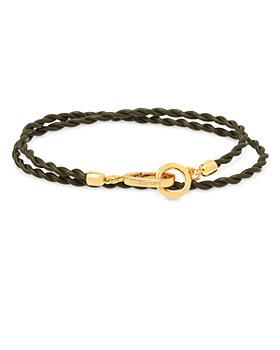ALLSAINTS - Woven Leather Double Wrap Bracelet