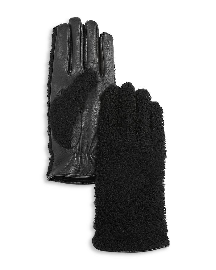 The Men's Store at Bloomingdale's Shearling & Deerskin Leather Gloves