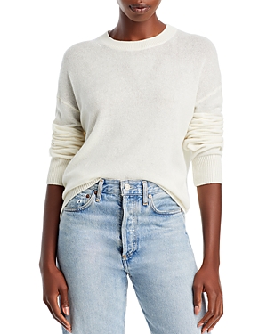 Theory Crewneck Cashmere Sweater In Ivory