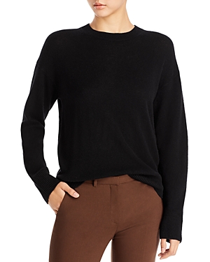 Shop Theory Crewneck Cashmere Sweater In Black