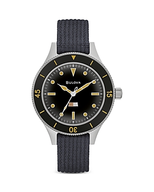 Shop Bulova Archive Watch, 41mm In Black/navy