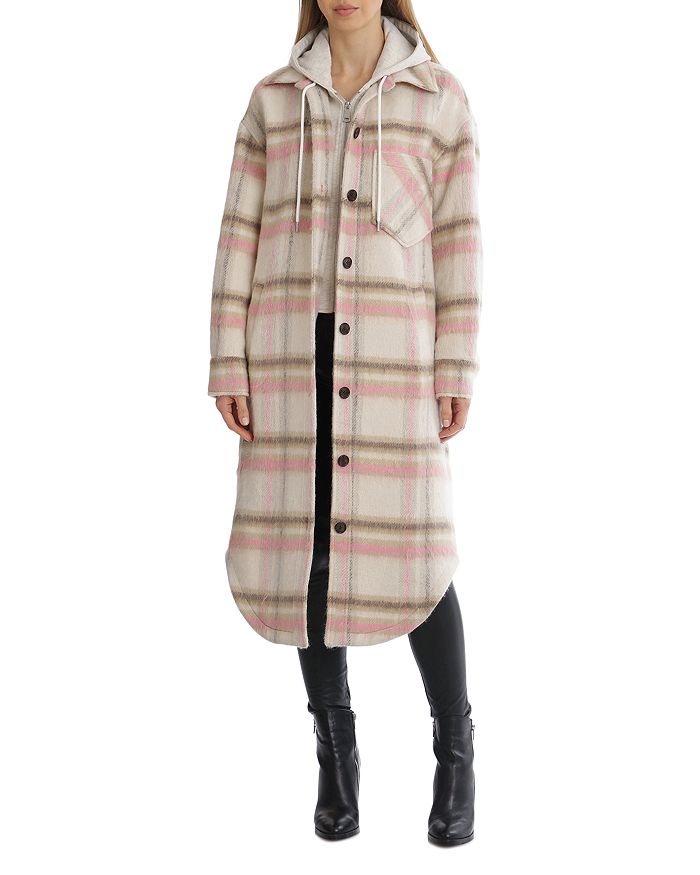 Avec les filles deals coat plaid