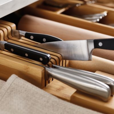 DrawerStore™ Bamboo 2-tier Knife Organizer