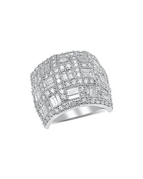 Bloomingdale's - Diamond Statement Ring in 14K White Gold, 3.0 ct. t.w. - 100% Exclusive