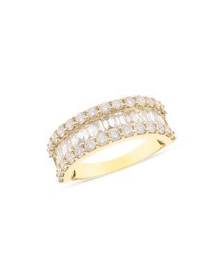 Bloomingdale's Fine Collection - Diamond Round & Baguette Band in 14K Yellow Gold, 2.15 ct. tw. - Exclusive