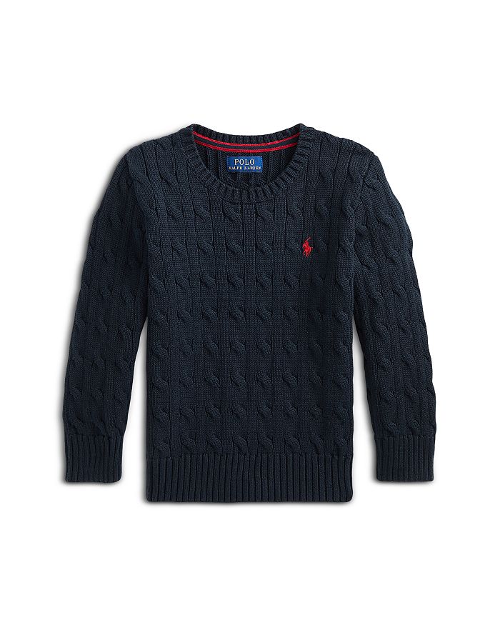 Ralph Lauren Boys' Cable Knit Cotton Sweater - Little Kid | Bloomingdale's