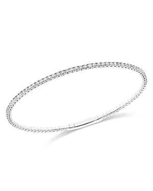 Bloomingdale's Diamond Flexible Bangle Bracelet In 14k White Gold, 2.15 Ct. T.w. - 100% Exclusive