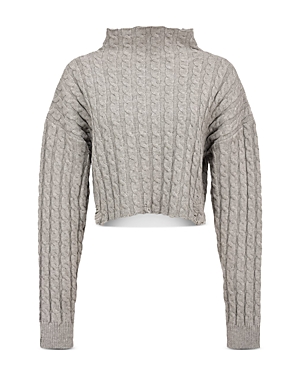 Pinko Cable Knit Cropped Sweater