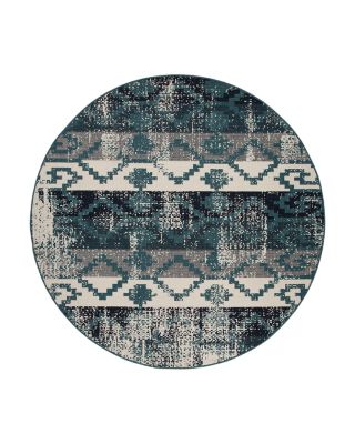 Kaleen Pianta PTA09 Round Area Rug, 5'3 x 5'3