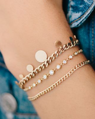 14K Yellow Gold Curb Link Bracelet