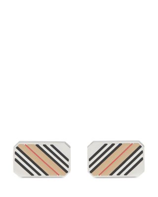 BURBERRY ストライプカフリンクス 希少品 Burberry ストライプデザイン カフリンクス - メルカリ
