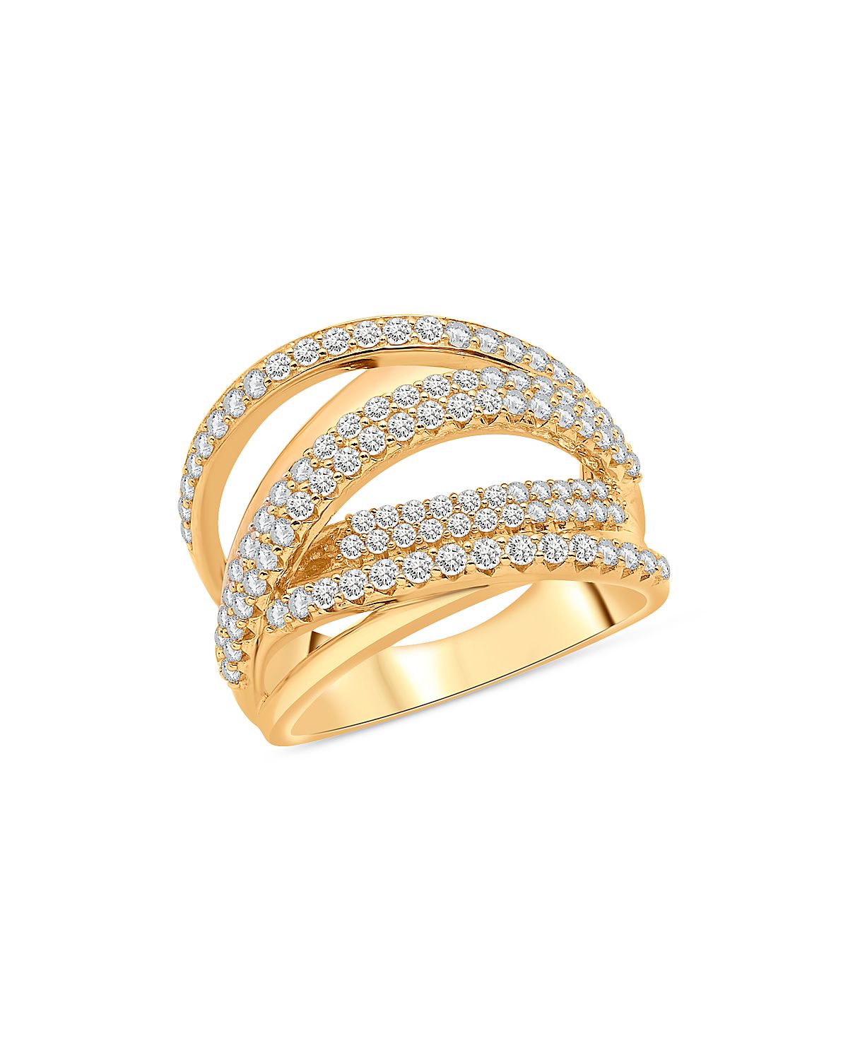 Bloomingdale's Fine Collection Diamond Crossover Ring