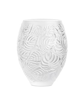 Lalique - Feuilles Vase, Clear