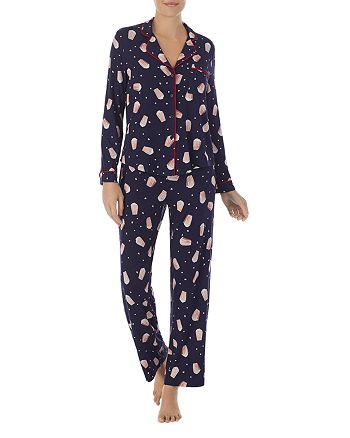 kate spade new york Notch Collar Pajama Set | Bloomingdale's