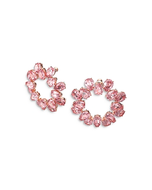 Shop Swarovski Millenia Pink Crystal Circle Drop Earrings