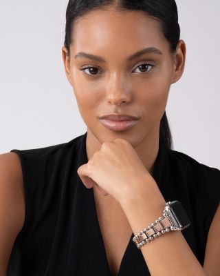 Smart Caviar 18K Rose Gold & Stainless Steel Apple™ Watch Bracelet, 42-44mm