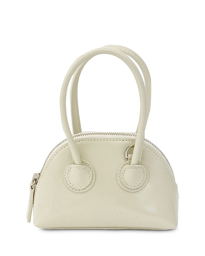 Marge Sherwood White Mini Bessette Top Handle Bag