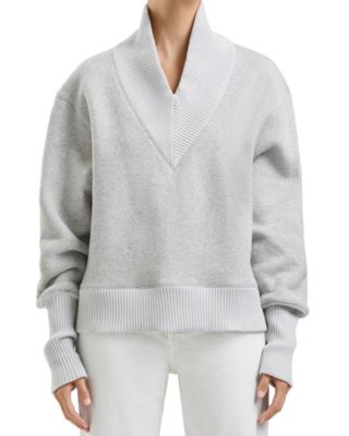 AGOLDE Klara Extended V-Neck Sweatshirt 
